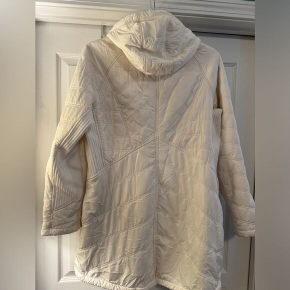 PRANA Diva Long Jacket Water Repellent Sherpa Coat, Size XL MSRP $179 - Picture 7 of 8